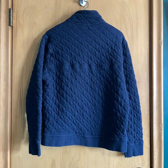 Patagonia Quilted Snap T Pullover Mens Medium Blue Organic Cotton - Picture 3 of 10